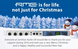 RME is for life - Xmas 2016 - Synthax Audio UK