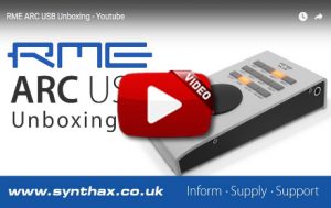 RME ARC USB unboxing video - Synthax Audio UK