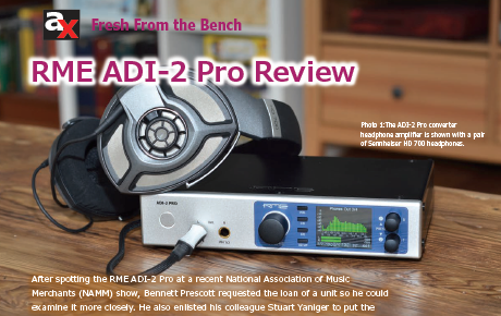 RME ADI-2 Pro - Review AudioXpress - News Image