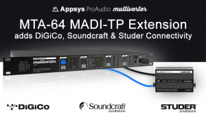 Appsys MTA-64 MADI-TP - DiGiCo Soundcraft & Studer - Synthax Audio UK
