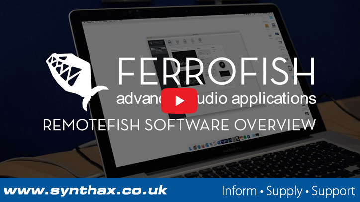 Ferrofish RemoteFish Software Overview Video (Pulse 16 / MX / DX / A32 / A32 Dante)