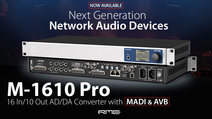 RME M-1610 Pro - Now Available - Synthax Audio UK