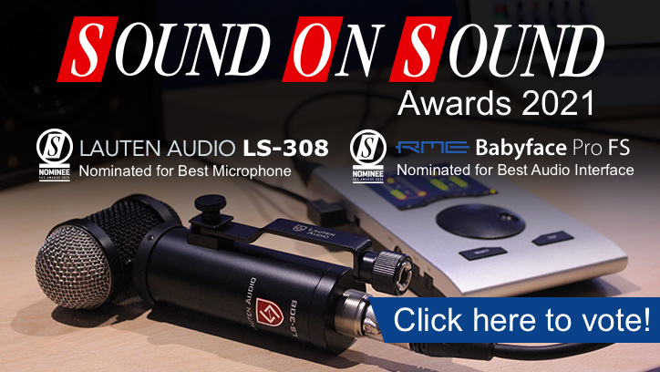 RME Babyface Pro FS and Lauten Audio LS-308 nominated for SOS Awards